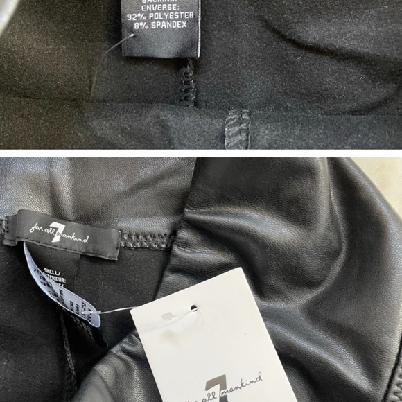 7 For All Mankind Faux Leather Leggings - Picture 3 of 3